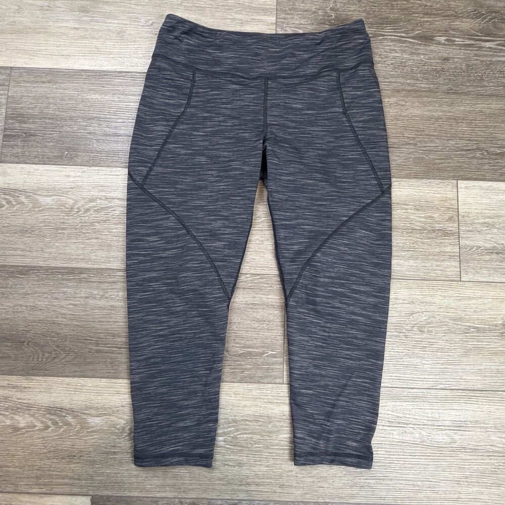Patagonia Leggings Womens Size L Gray Capri Pockets Stretch Activewear STY21917
